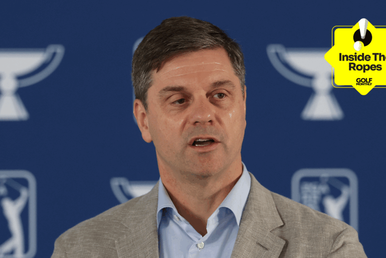 PGA Tour CEO Brian Rolapp speaks ahead of the 2025 Tour Championship
