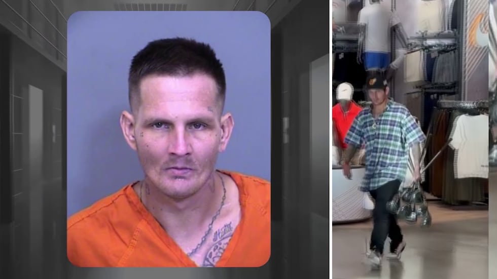 Glendale police shared security camera footage of the golf club thefts on Facebook.