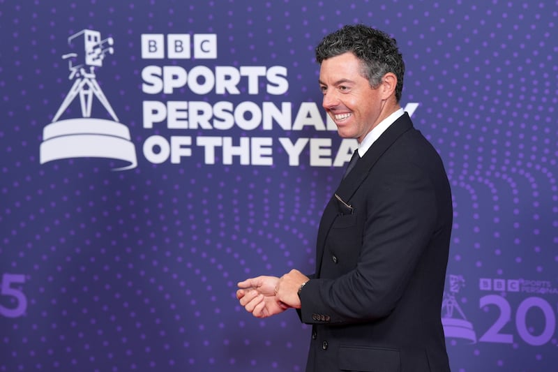 Rory McIlroy attends BBC Sports Personality of the Year 2025 in Manchester, England. Photograph: Dominic Lipinski/Getty Images