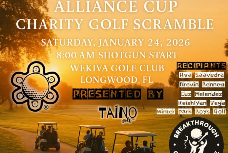 BREAKTHROUGH GOLF ALLIANCE ANNOUNCES INAUGURAL ALLIANCE CUP CHARITY SCRAMBLE TO SUPPORT FIVE TALENTED YOUNG GOLFERS