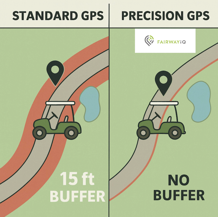 FAIRWAYIQ SETS NEW STANDARD WITH ZERO-BUFFER CART PATH GEOFENCING FAIRWAYIQ SETS NEW STANDARD WITH ZERO-BUFFER CART PATH GEOFENCING