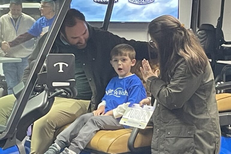 Make-A-Wish grants golf cart wish to 5-year-old Aiken boy