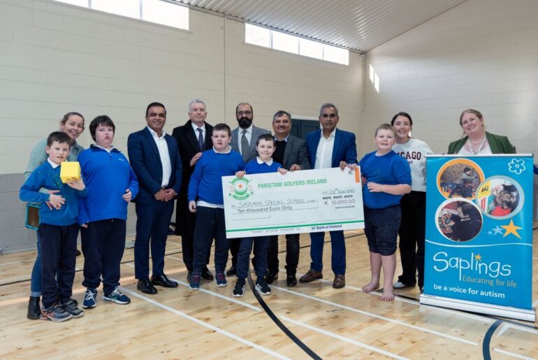 Pakistani Golfers Ireland donate €10,000 to Saplings Special School, Carlow