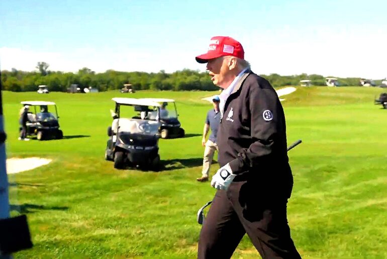 Trump Hit Milestone For Days At His Own Golf Course