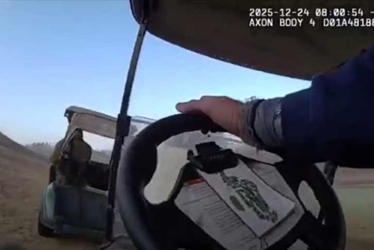 Police chase suspect on golf cart in Sandy Springs on Christmas Eve