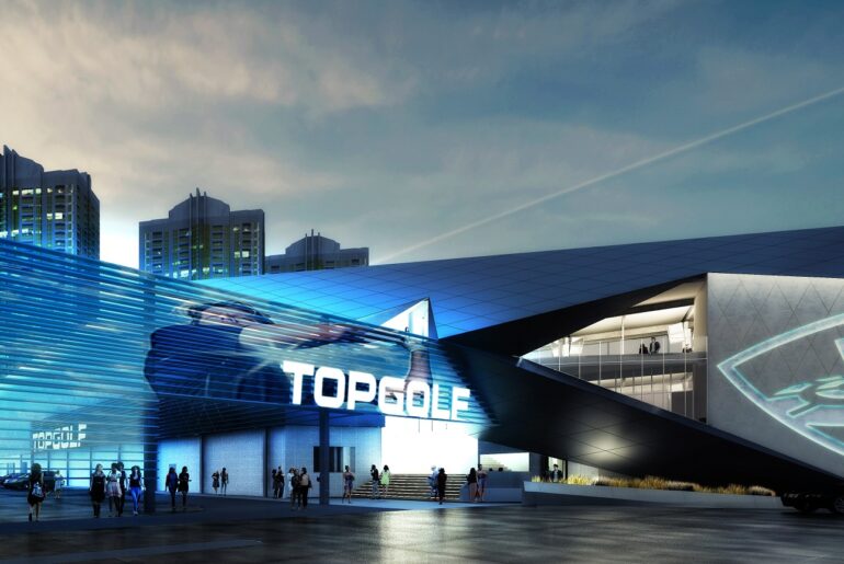 A Topgolf location rendered