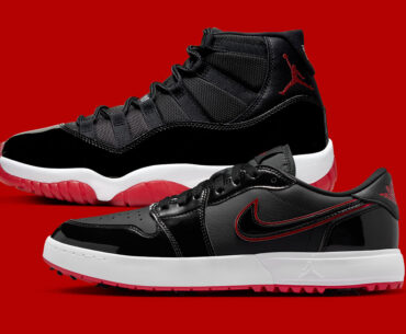 Jordan Brand Debuts New Air Jordan 1 Golf Shoe In Iconic “Bred”