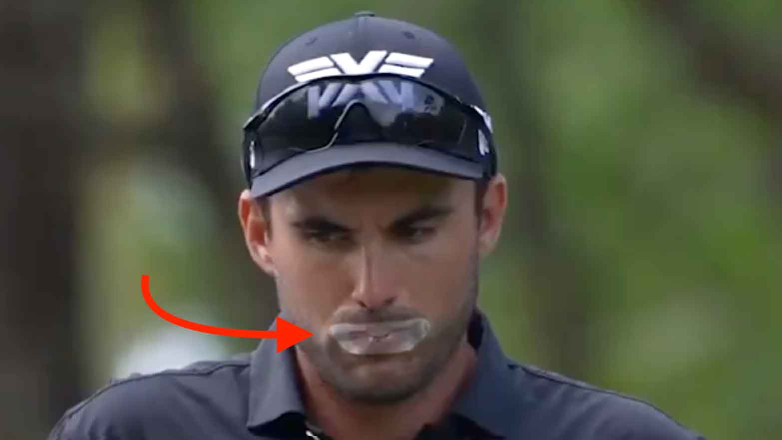 ryan mccormick with taped mouth at KFT event