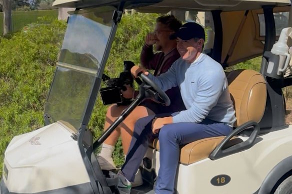 Rory McIlroy at Royal Melbourne ahead of the Australian Open.
