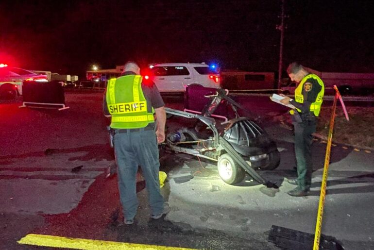 Elderly man fatally struck by car while riding golf cart in Lakeland, officials say