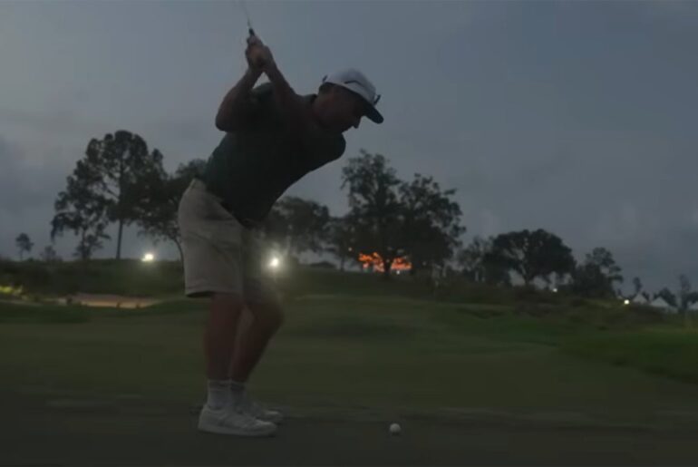 What it's like playing golf after dark at Cabot Citrus Farms