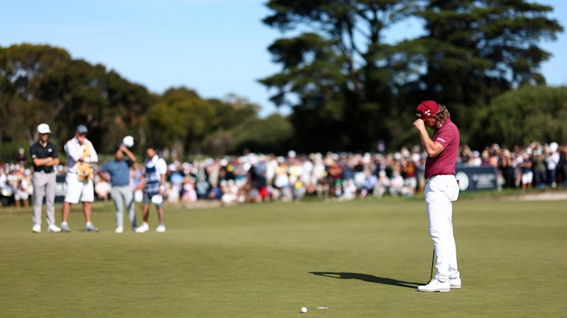 The putt on the 72nd hole that sunk Cameron Smith and his tournament hopes