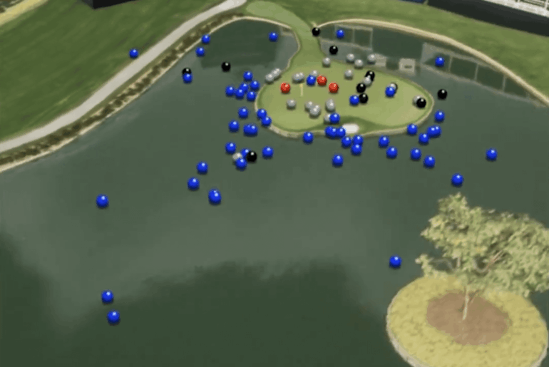 The 17 at Sawgrass map