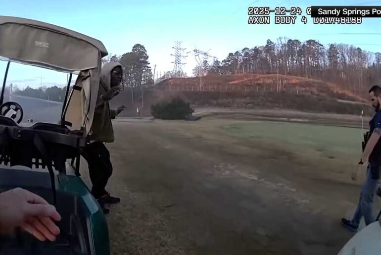 Man tries to flee officers on golf cart