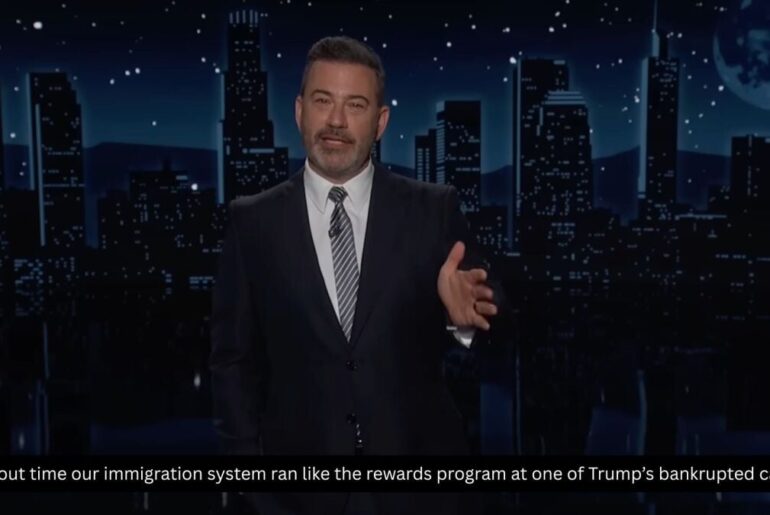 Jimmy Kimmel gleefully mocks Trump over his Gold Cards