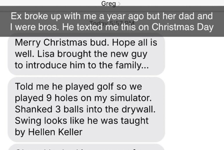 Saw this on Twitter and cracked up. “Swing looks like he was taught by Helen Keller.”