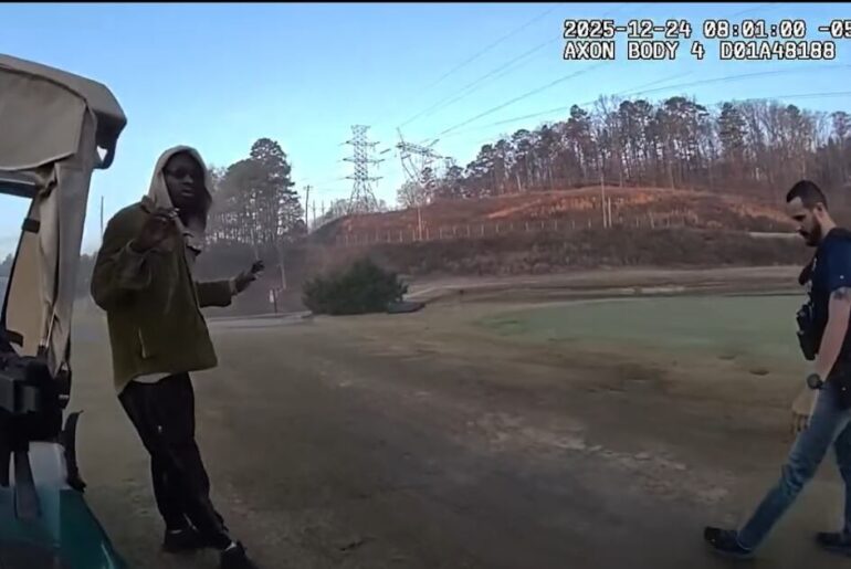 WATCH: Golf cart getaway fails as Sandy Springs police arrest wanted suspect – WSB-TV Channel 2