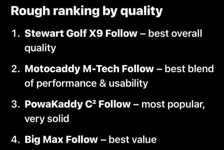 I wanna get my uncle a following electric trolley for golf bags but are they actually worth it ?