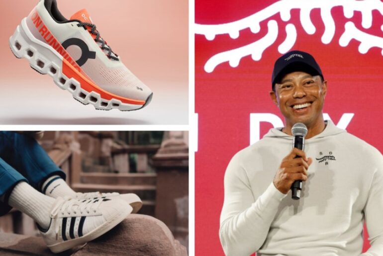 On, Adidas, Tiger Woods, Sun Day Red, golf, legal