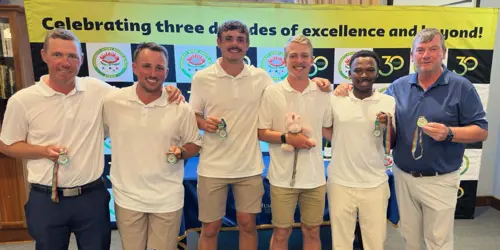 Rising golf star bludgeons his way to tertiary title supersport-logo