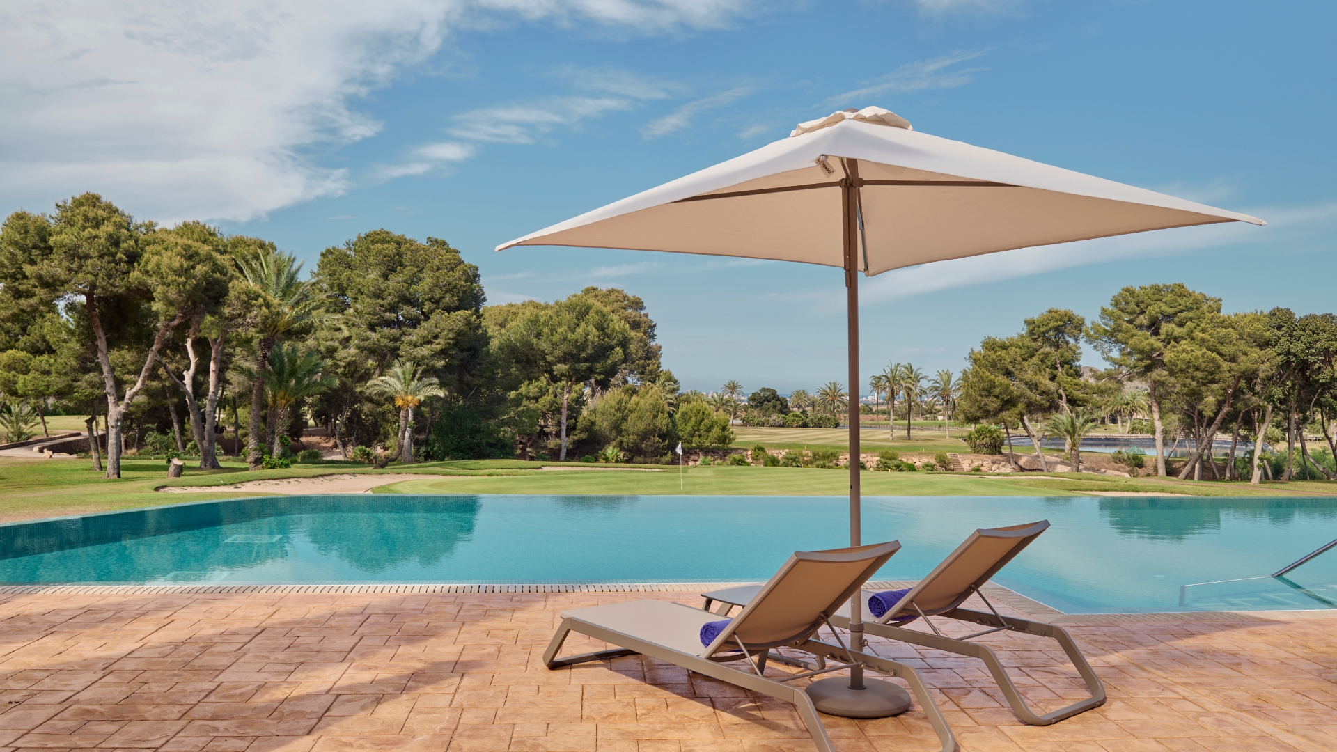 The adults-only pool at La Manga Club in Spain