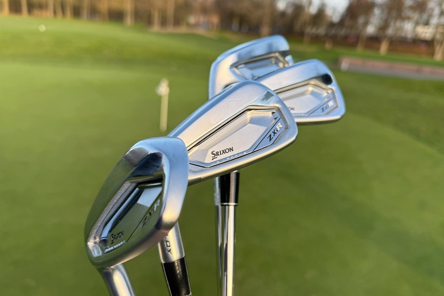 Srixon ZXiR irons carry the company's key signature looks, including Tour V.T. Sole
