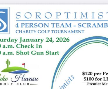 Swing For Soroptimists Golf Tourney Set For Jan. 24