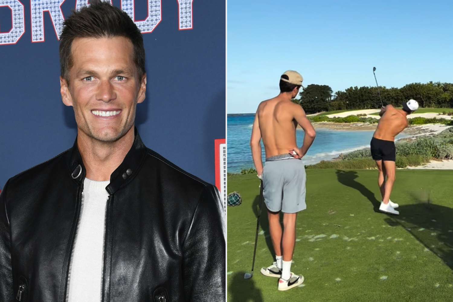 Tom Brady and Son Jack Play a Shirtless Round of Golf Before Christmas Tom Brady and Son Jack Play a Shirtless Round of Golf Before Christmas