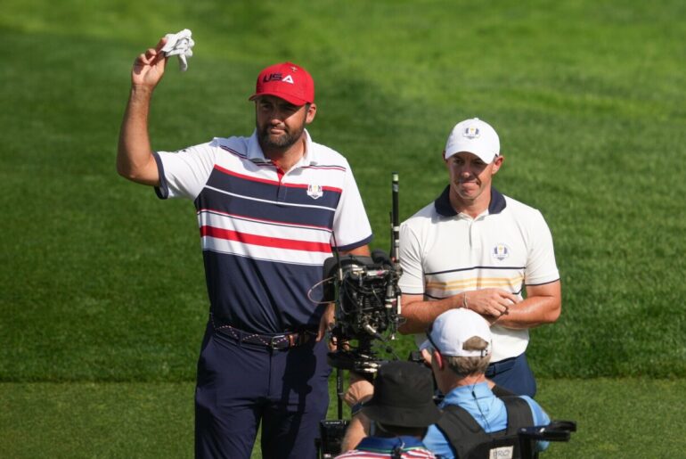 Rory McIlroy's Optum Golf Channel Games prep included a flop shot ... over Tiger Woods