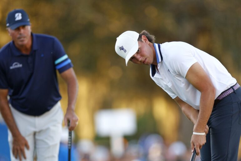 Kuchars shoot 57 in scramble format to lead Dalys at PNC Championship