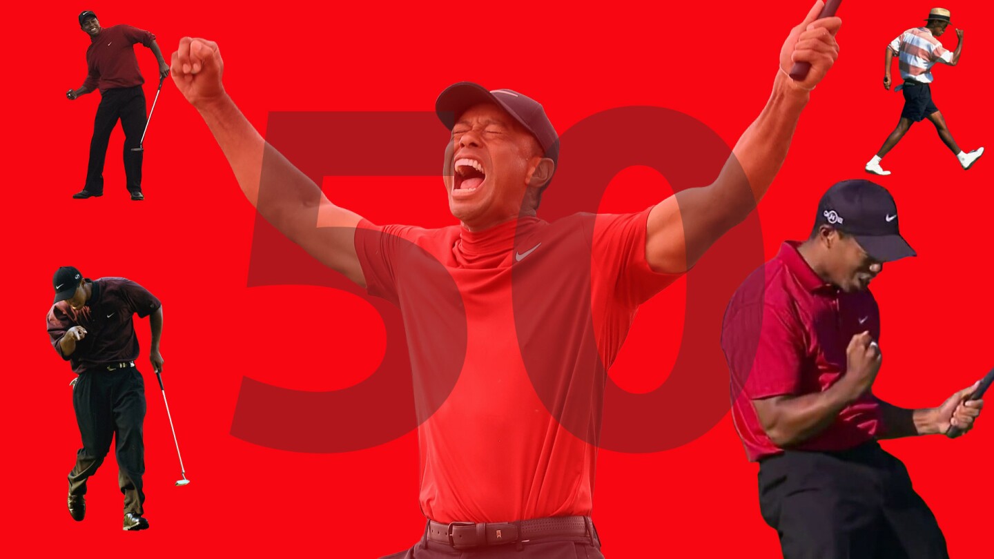 50 Tiger Woods moments as Tiger hits the big 5-0 50 Tiger Woods moments as Tiger hits the big 5-0