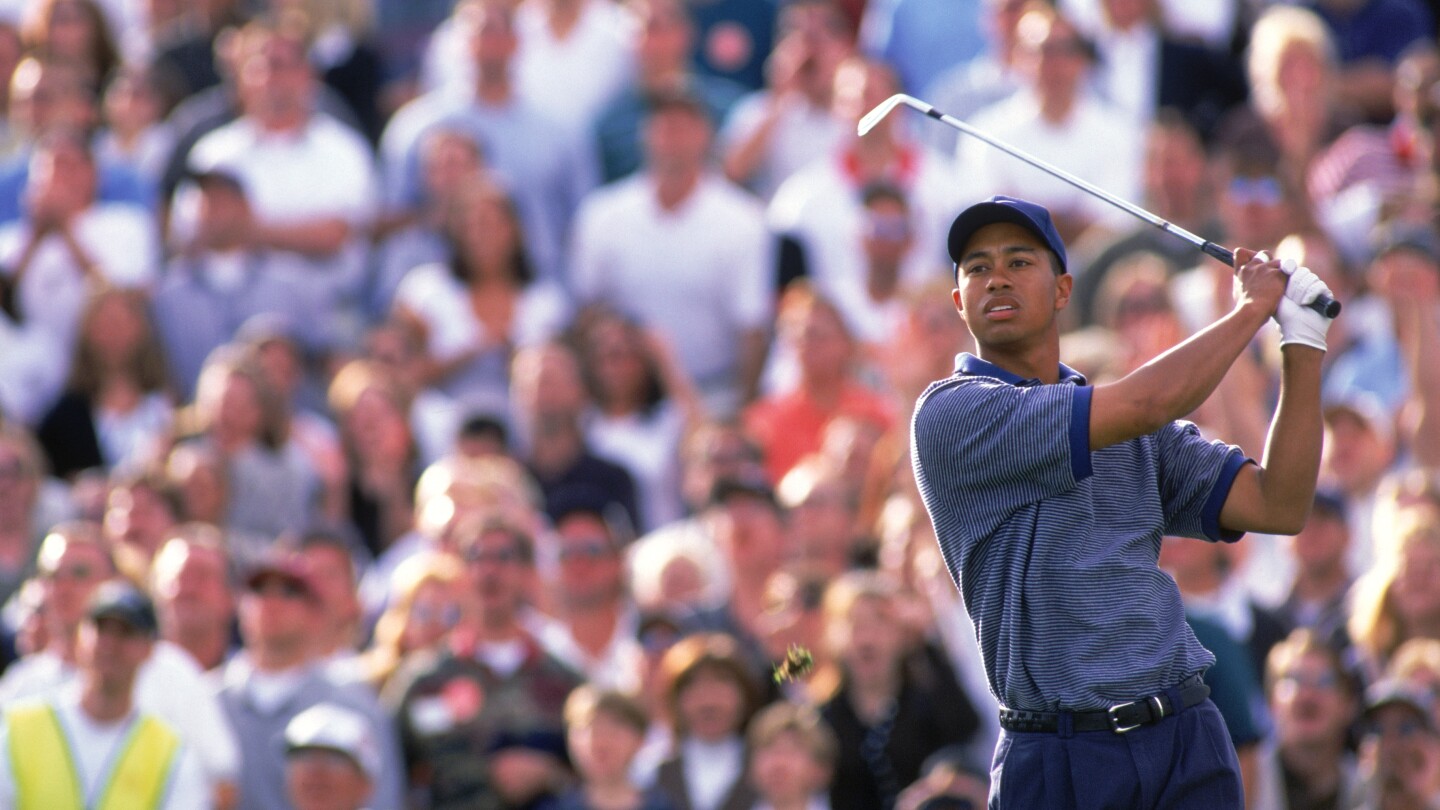 Driver through putter, significant Tiger Woods shots with every club in the bag Driver through putter, significant Tiger Woods shots with every club in the bag