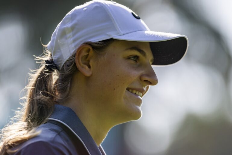 LPGA’s 6-foot-3 medalist at Final Qualifying can swing it over 110 mph, leads several Euro grads