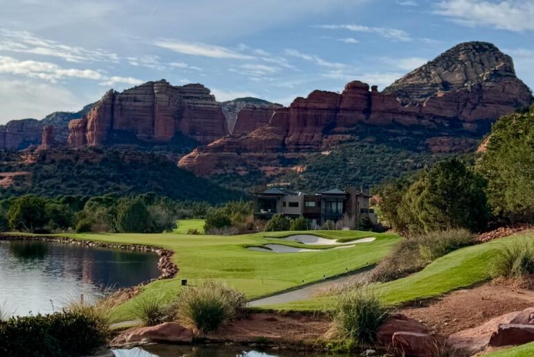 What are you hitting? Par 3 180 yards Seven Canyons Sedona AZ