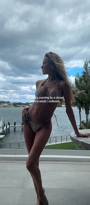 Jena Sims shared a Dry January update