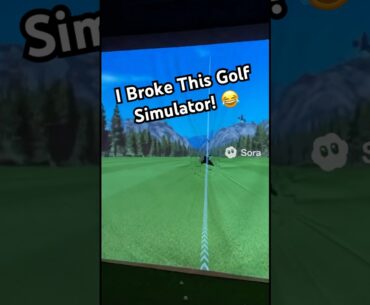 I Broke a Luxury Golf Simulator! (Who could ever tell it’s Sora 😂) #badgolf