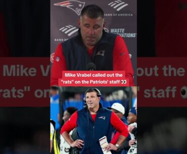 Mike Vrabel calls out “rats” on Patriots staff (via @patriots) | Sports Illustrated