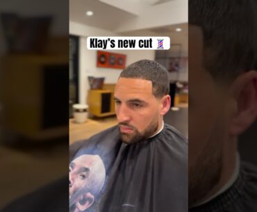 Klay Thompson with the new look 🔥💈 (via jramcuts/TT)