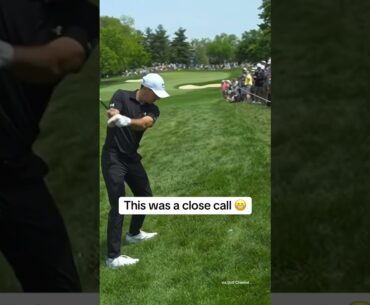 Jordan Spieth almost hit a fan! 🤯