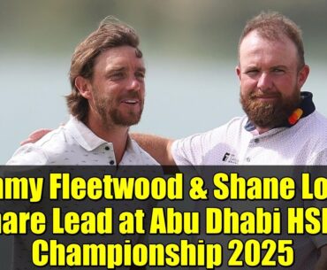 Tommy Fleetwood & Shane Lowry Share Lead at Abu Dhabi HSBC Championship 2025 | Round 1 Recap