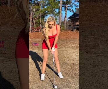 Amazing Golf Swing you need to see | Golf Girl awesome swing | Golf shorts | Kaelee Rene