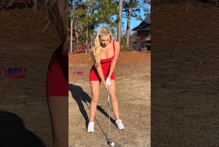 Amazing Golf Swing you need to see | Golf Girl awesome swing | Golf shorts | Kaelee Rene