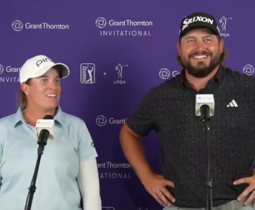 2025 Grant Thornton Invitational   Andrew Novak and Lauren Coughlin Saturday Flash Interview