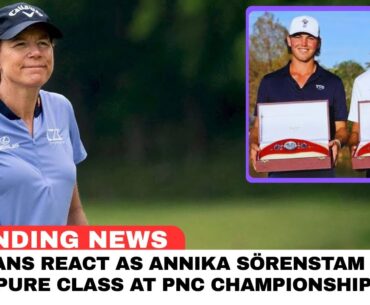 Annika Sörenstam’s Classy Gesture Steals the Spotlight at 2025 PNC Championship ❤️⛳ | Fans React
