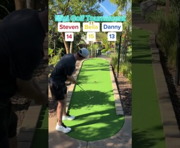 Mini Golf Tournament #3 (Hole 7) #golf #minigolf #viral #sports #puttputt #tournament #world #bella