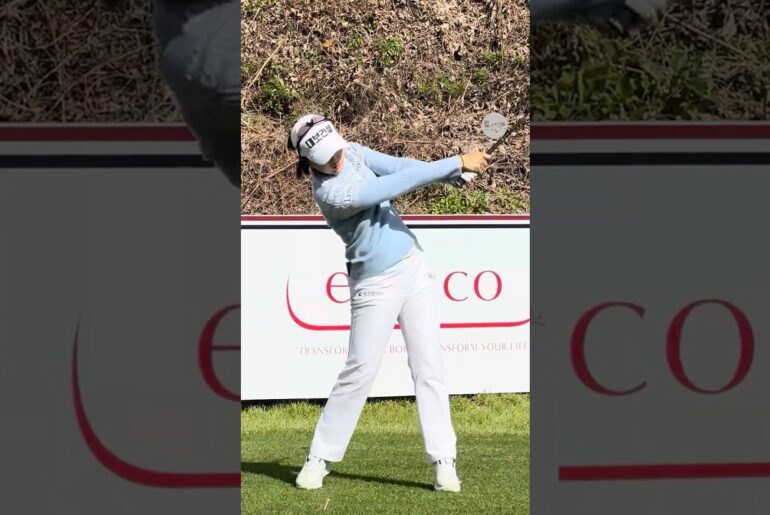 체중이동의 정석 🩵🤍 | KLPGA 최예림(Yerim Choi) #응원릴레이 #최예림2025