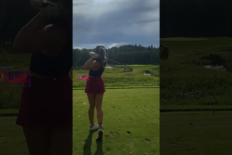 Amazing Golf Swing you need to see | Golf Girl awesome swing | Golf shorts | Jordan Biegel