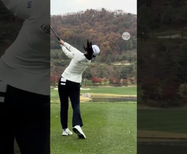 임팩트가 먼저 보인다 ⚡ | LPGA 황유민(Yumin Hwang) #윰블리 #응원릴레이 #황유민2026