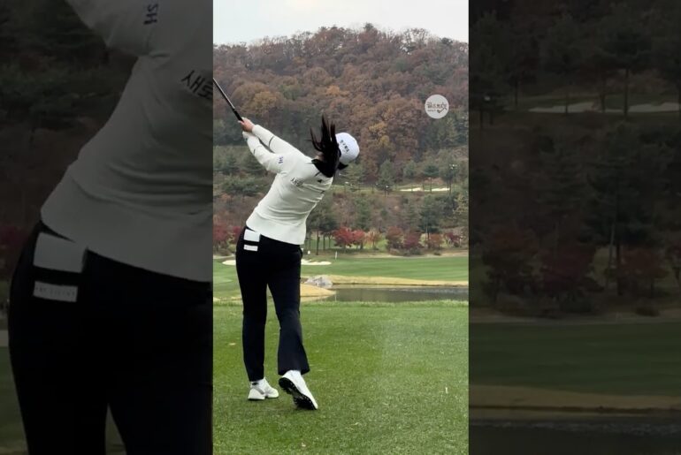 임팩트가 먼저 보인다 ⚡ | LPGA 황유민(Yumin Hwang) #윰블리 #응원릴레이 #황유민2026