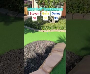 Mini Golf Tournament #3 (Holes 17-18) #golf #minigolf #viral #sports #puttputt #tournament #bella